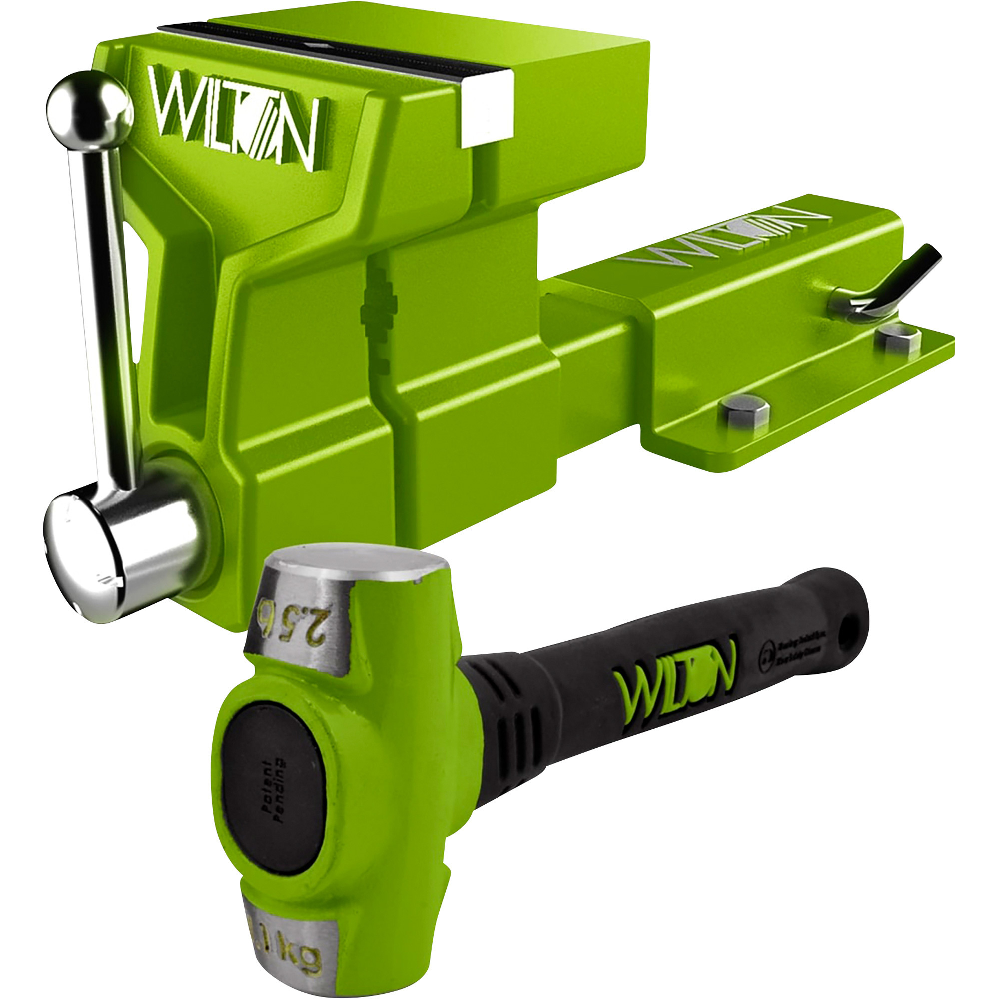 Wilton All-Terrain Hitch Vise with BASH Hammer, 5in. Jaw Width, Model# 10025BH